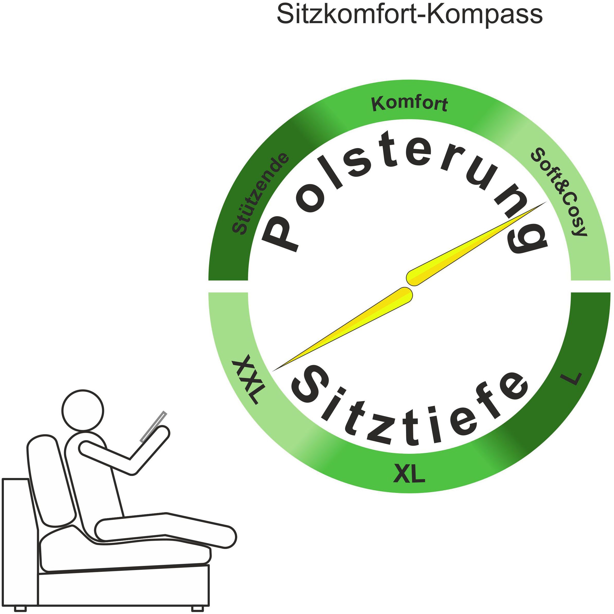 Home affaire Polsterhocker Soft&Cosy XL, B: 101 cm - OTTO. Verlässliche Qualität., Mega-Hocker, in Cord oder Chenille-Struktur wählbar