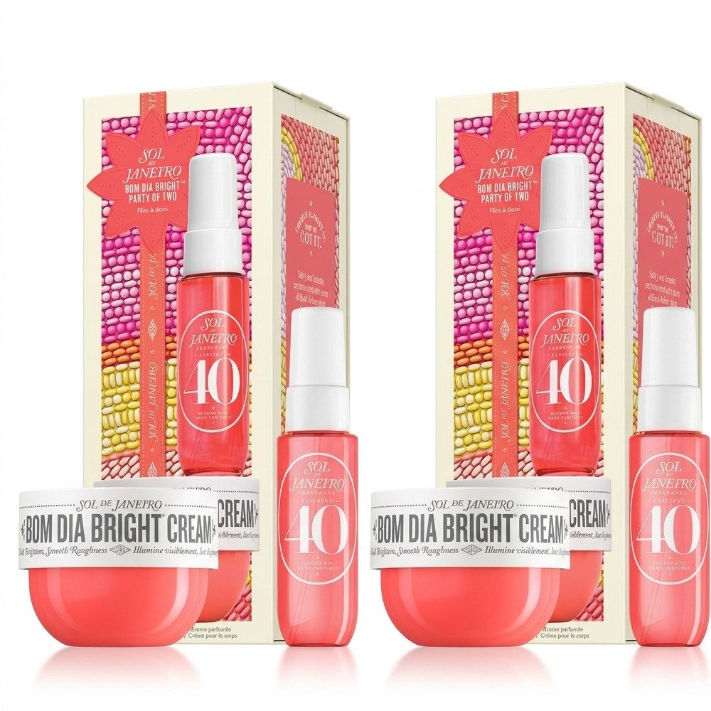 Sol de Janeiro Pflege-Geschenkset Sol de Janeiro Bom Dia Bright Party of Two 2er Set, 2-tlg., Vorteilspack mit zwei identischen Geschenksets