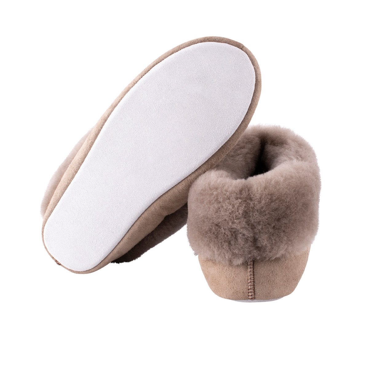 Shepherd Moa Hausschuh (1-tlg) Hausschuh - Breiter Fellkragen, Zierpaspel vorn , Warm und weich