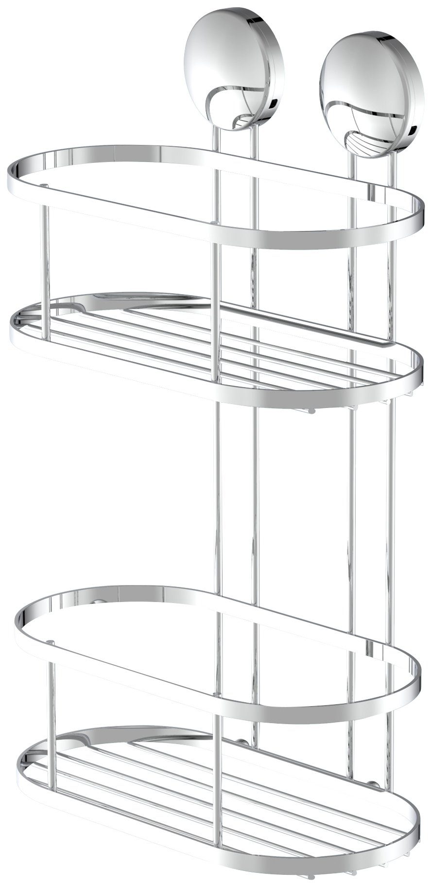 Eisl Duschregal, Duschablage ohne Bohren, rostfreier Edelstahl, Duschkorb 2 günstig online kaufen