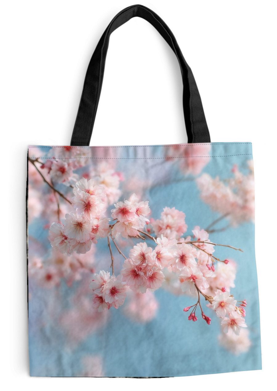 MuchoWow Shopper Takken - Bloesems - Roze, Handtasche, Damen und Herren, Schultertasche, Umhängetasche, Tote Bag