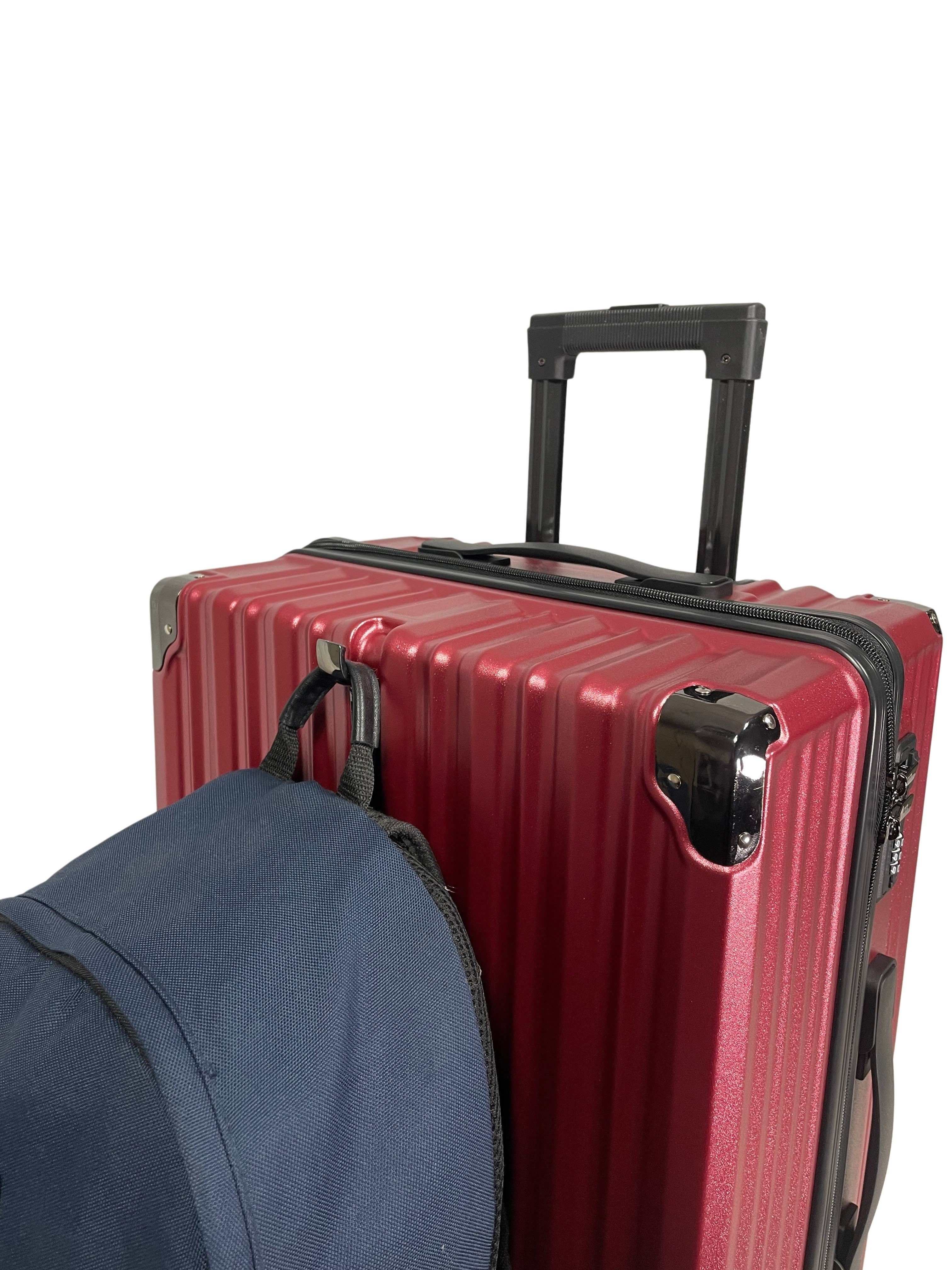 SIGN German Design Trolley Reisekoffer Hartschalen-Koffer, 360° Zwillingsrollen M/L/XL, Netztasche auf der Rückseite