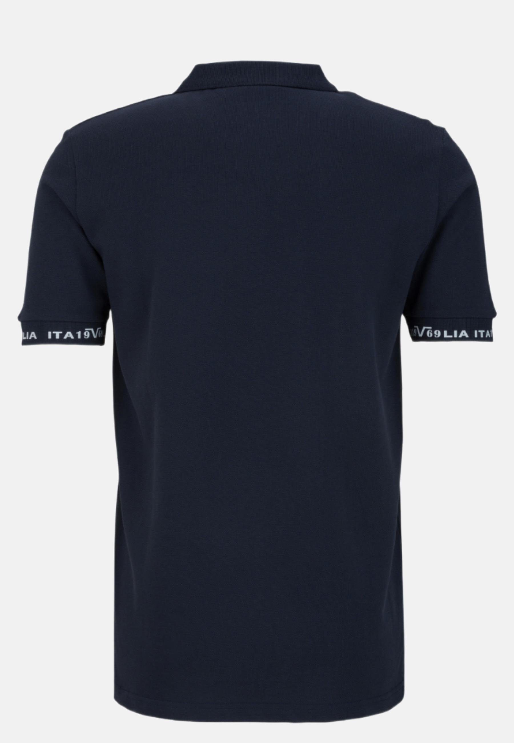 blau T-Shirt Polo Versace by Italia 19V69 Harry Shirt