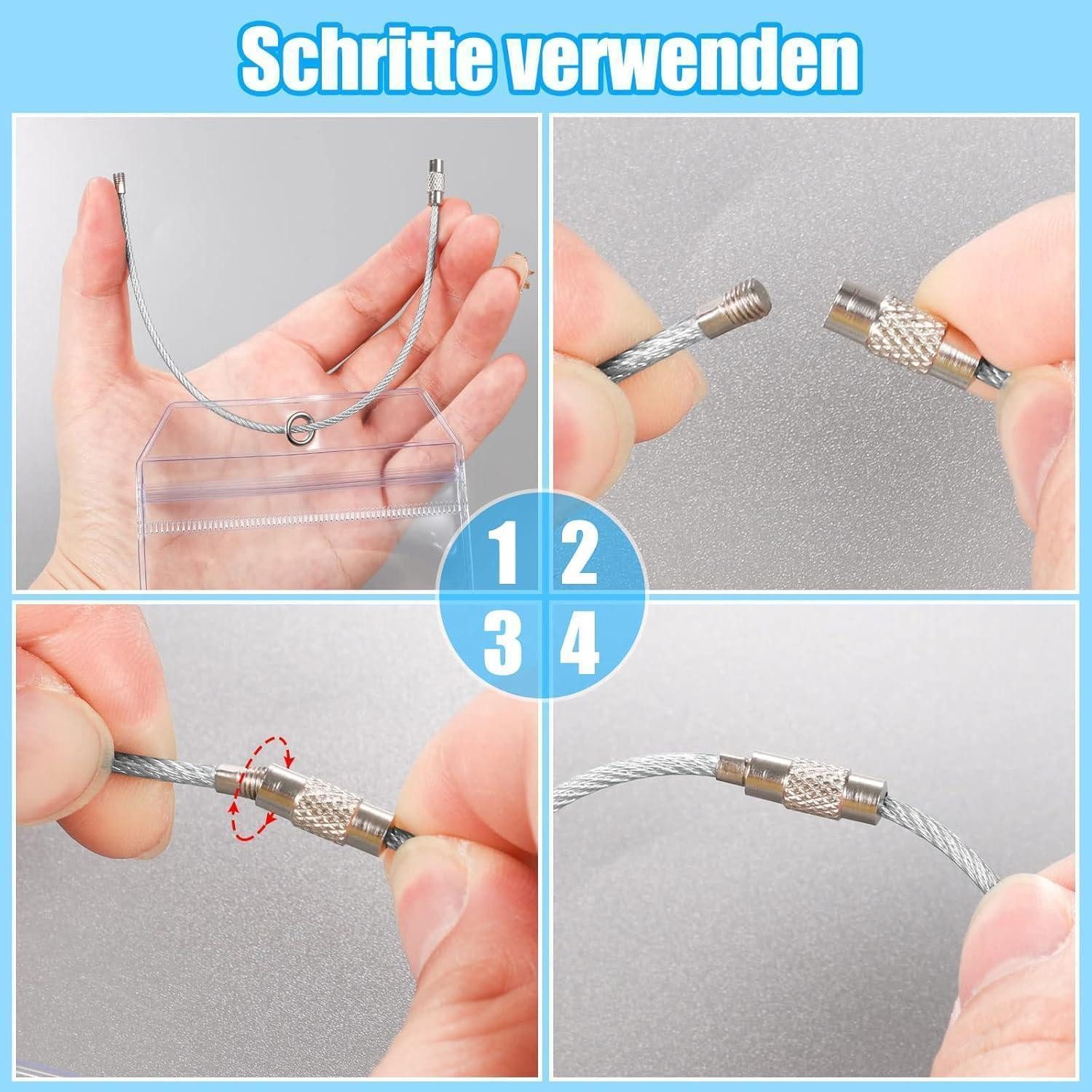 LuxusKollektion Gepäckanhänger Kofferanhänger Kreuzfahrt Wasserdicht PVC Edelstahl farblos