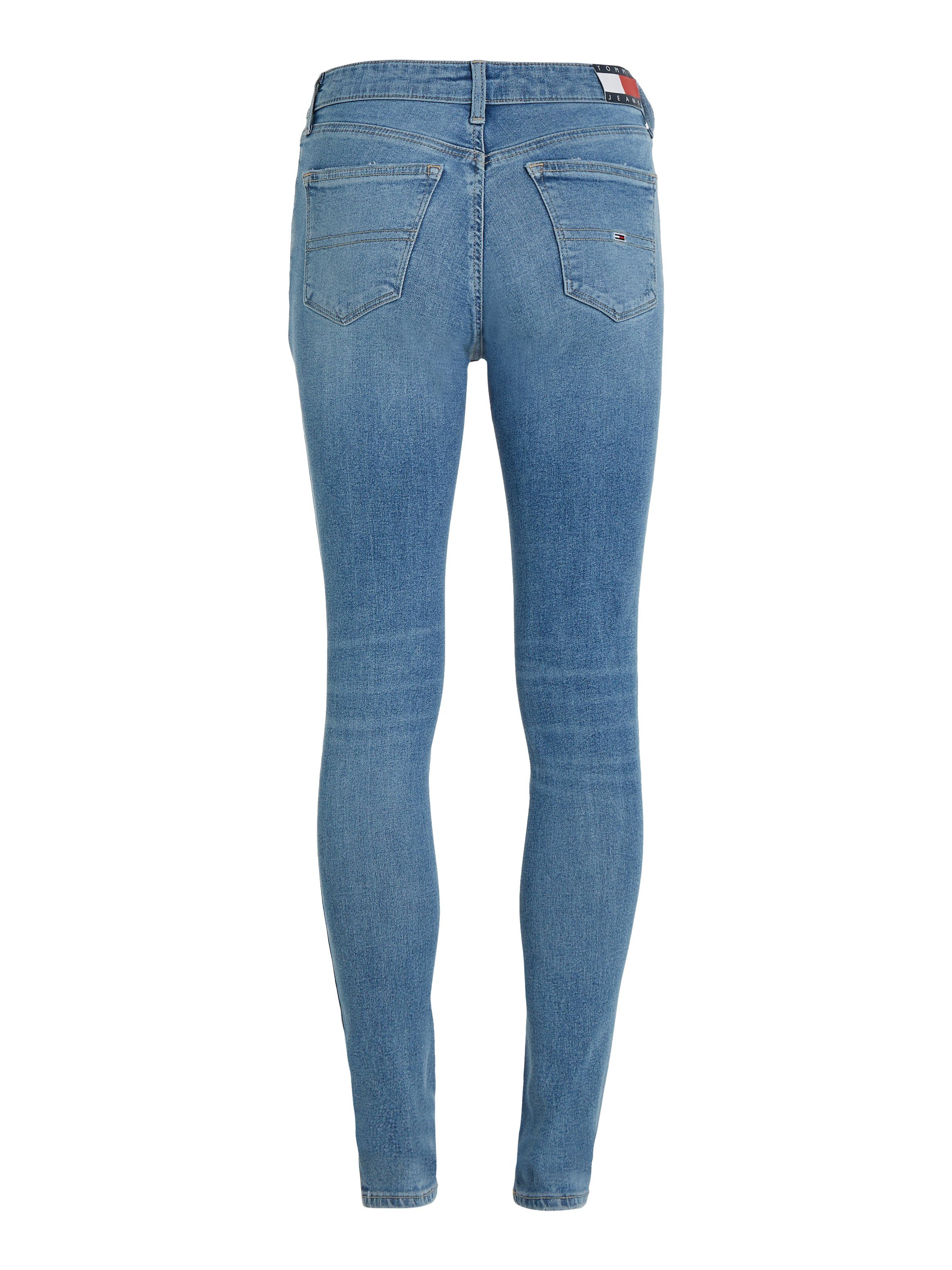 Jeans light Badge & Skinny-fit-Jeans mit Jeans Tommy Nora Tommy Markenlabel denim2