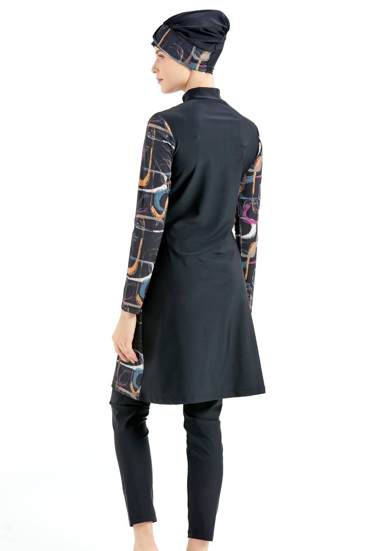 C&CITY Schwimmanzug Vollständig bedeckter 4-teiliger Hijab-Badeanzug günstig online kaufen