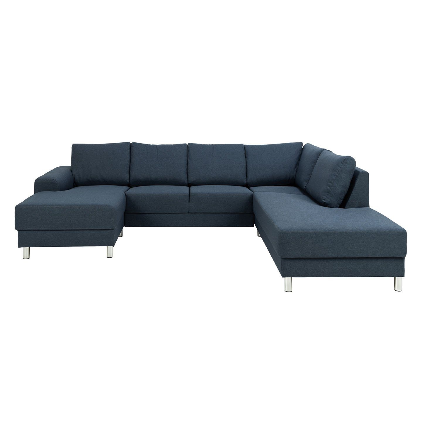 ebuy24 Sofa Calverton Chaiselong gewendet links Ecksofa Teile 1 dunkel