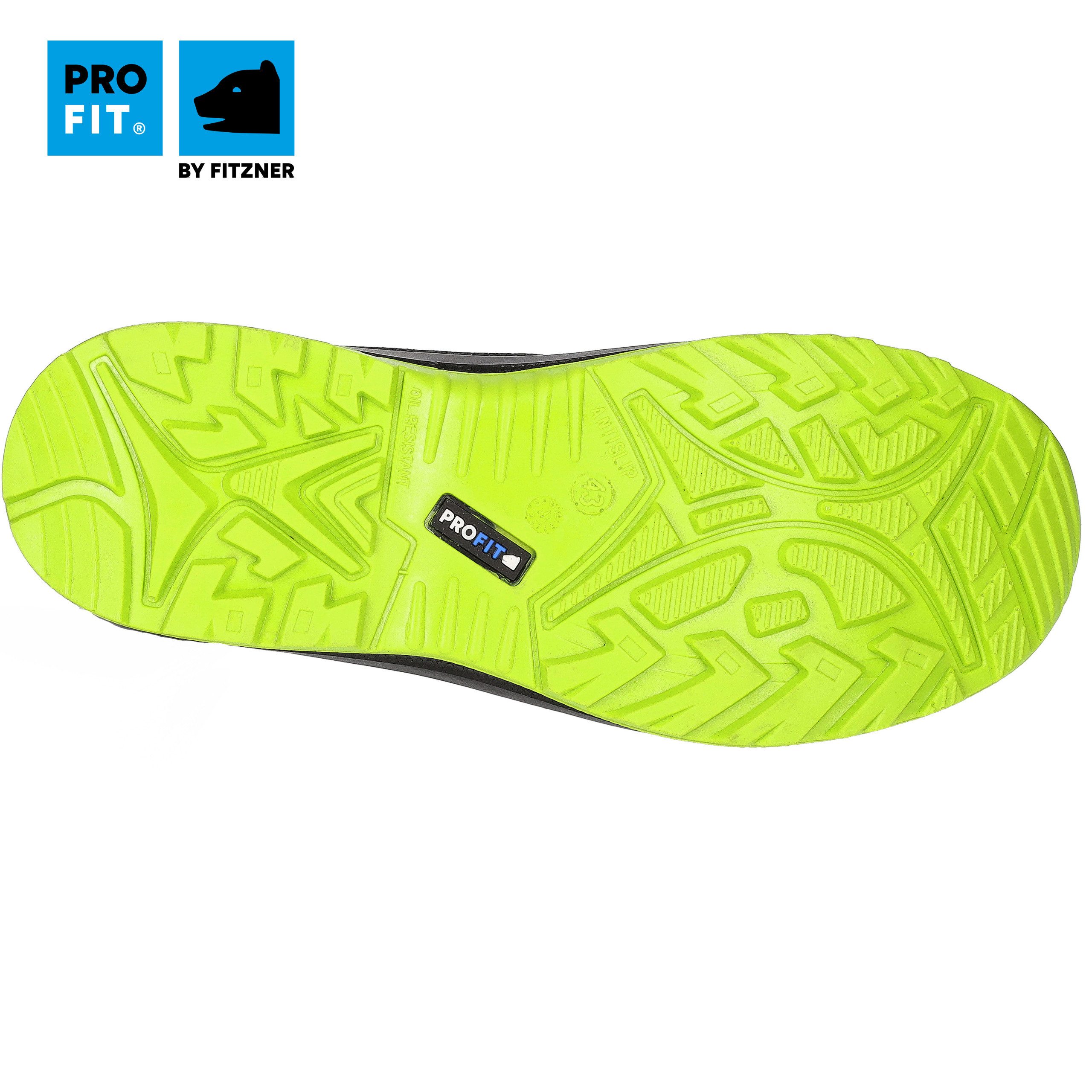 PRO FIT 131 Sicherheitsschuhe S3 "Arctos E mid", schwarz/grün, Arbeitsschuh (1, Paar) Stahlkappe, Arbeitsschuhe, Atmungsaktiv, Stahlkappenschuhe – Bild 4 von 5