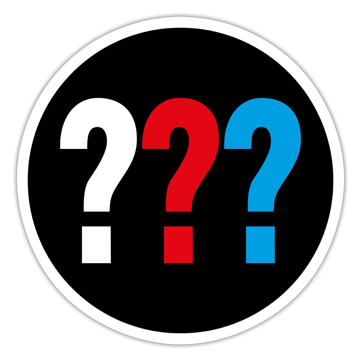 Spreadshirt Aufkleber Die Drei Fragezeichen Logo Sticker Sticker Aufkleber
