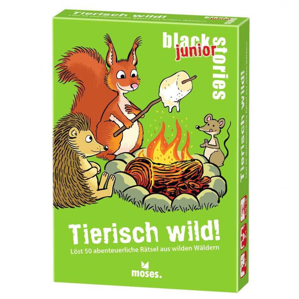 Moses. Verlag Spiel, black stories junior – Tierisch wild! - deutsch