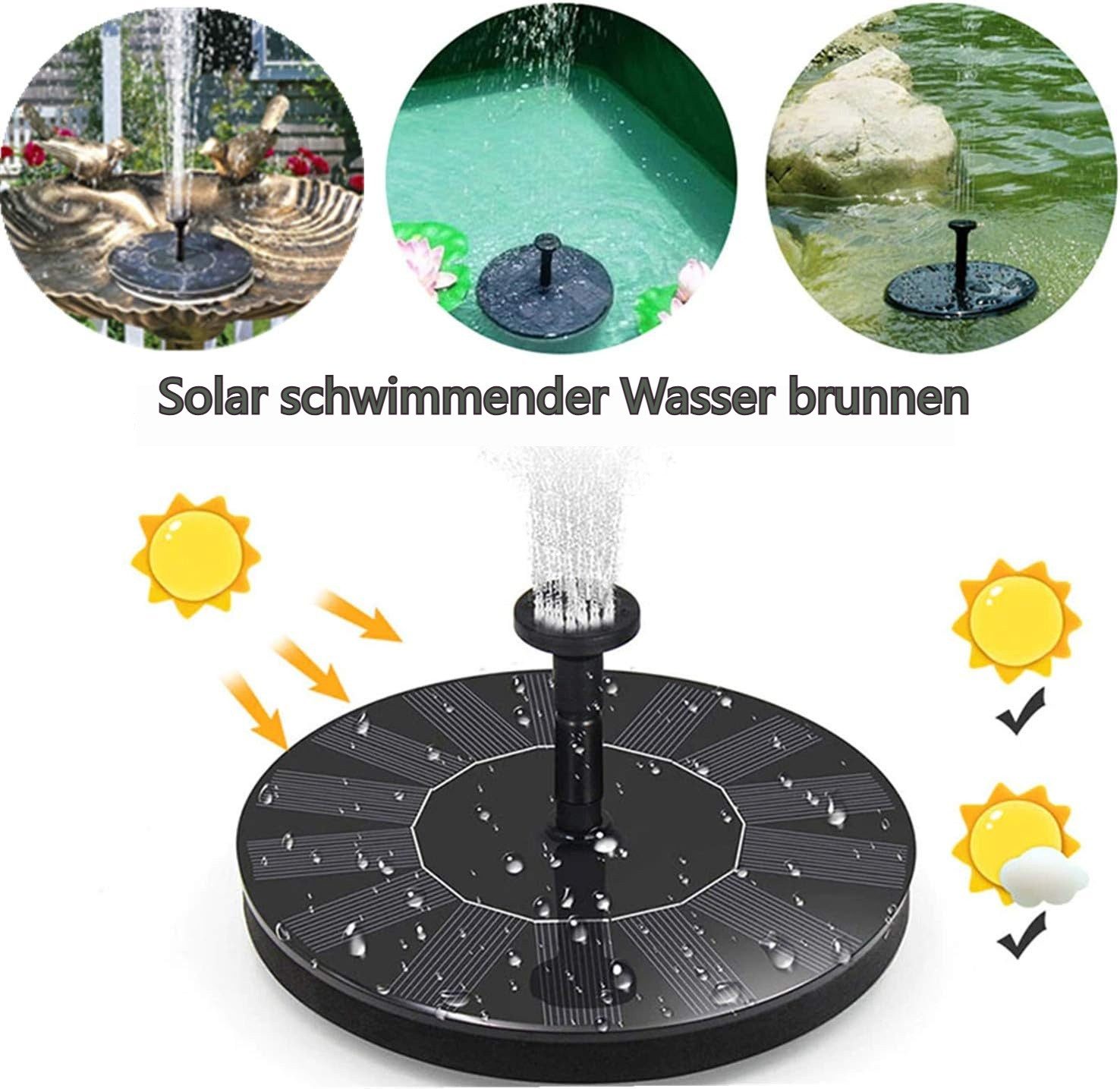 BlingBin Springbrunnenpumpe Solar-Springbrunnen, Für den Außenbereich günstig online kaufen