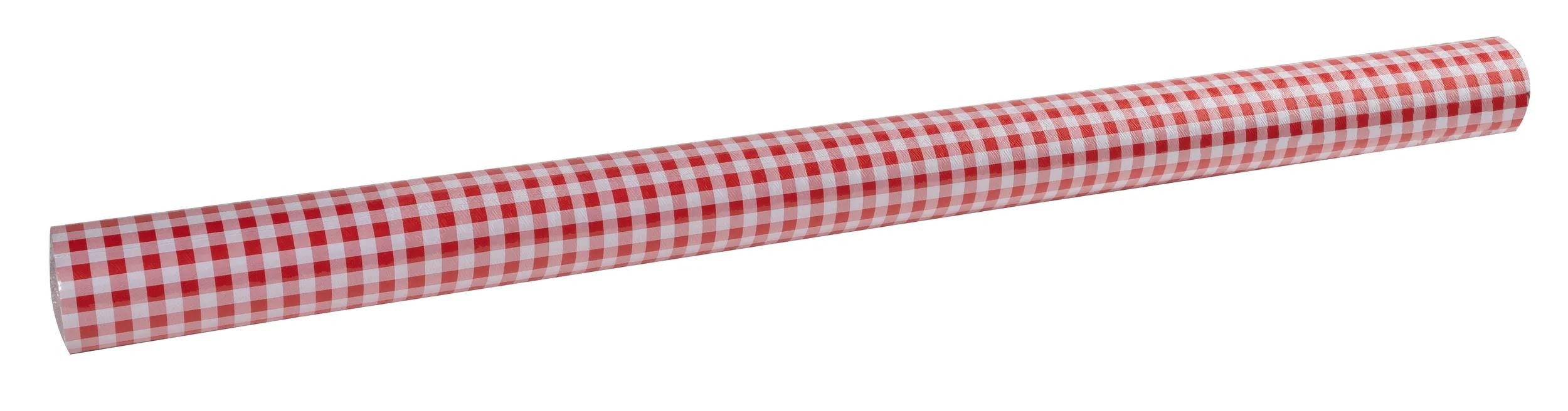 PROnappe Tischband 9x Tischdecke Rolle, Papier, Leineneffekt 1,18x20m Vichy Rot R802070I
