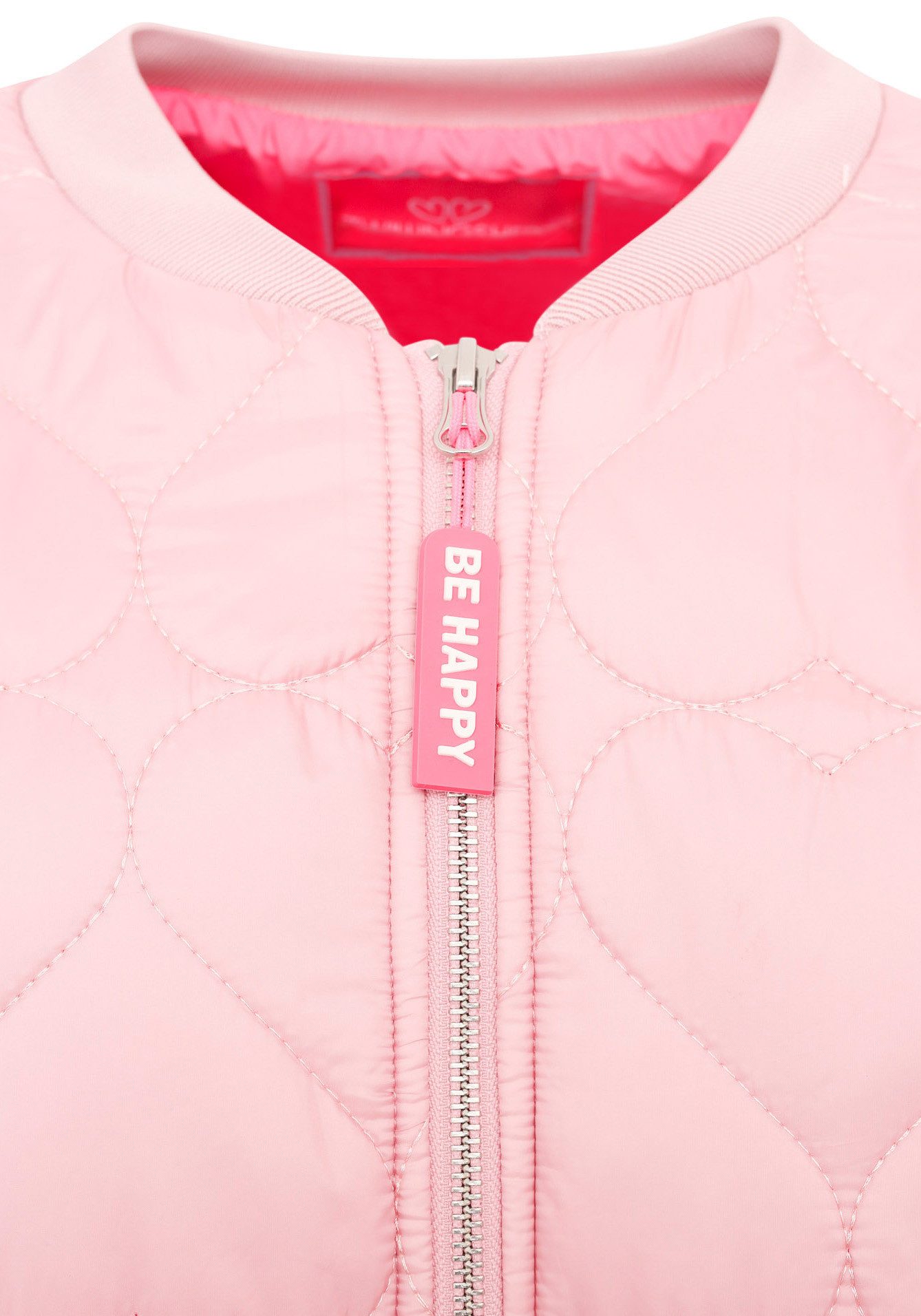 Zwillingsherz Bomberjacke "Be Happy" modisch, Kontrastdetails, regular fit, langärmelig, mit Herzsticker