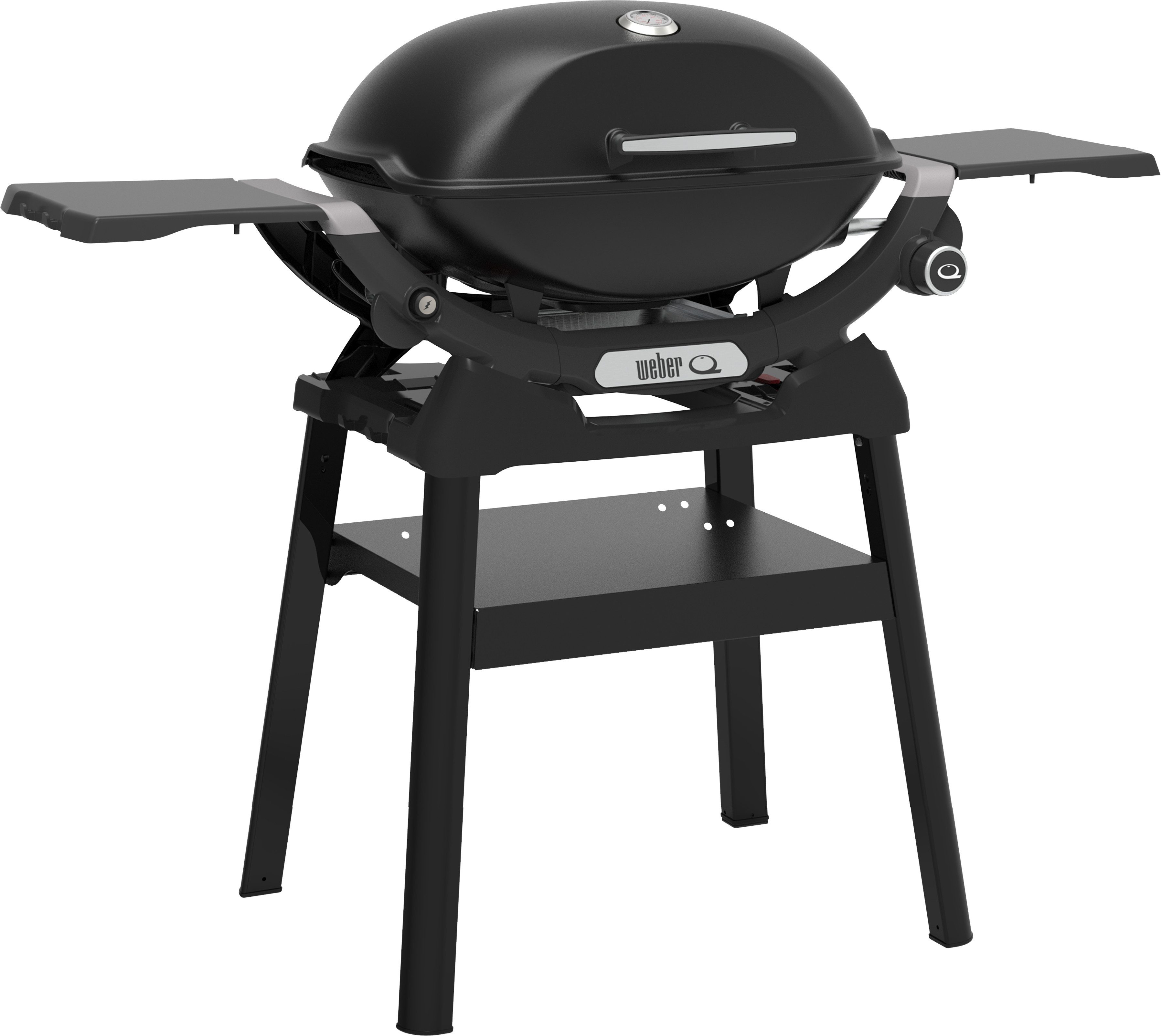 Weber Gasgrill Q2200N, Mit Deckelthermometer, abnehmbaren Seitentischen und Untergestell