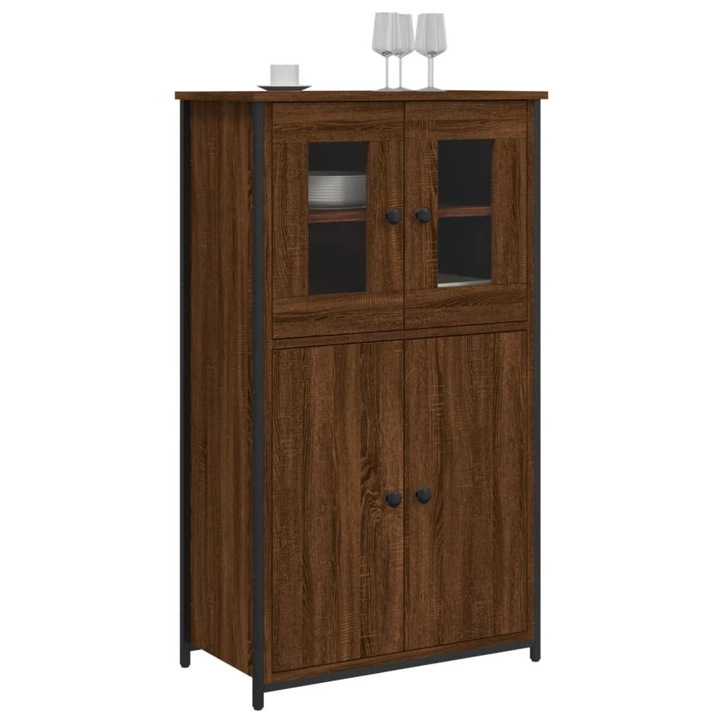 vidaXL Highboard Highboard Braun Eichen-Optik 62x32x106,5 günstig online kaufen