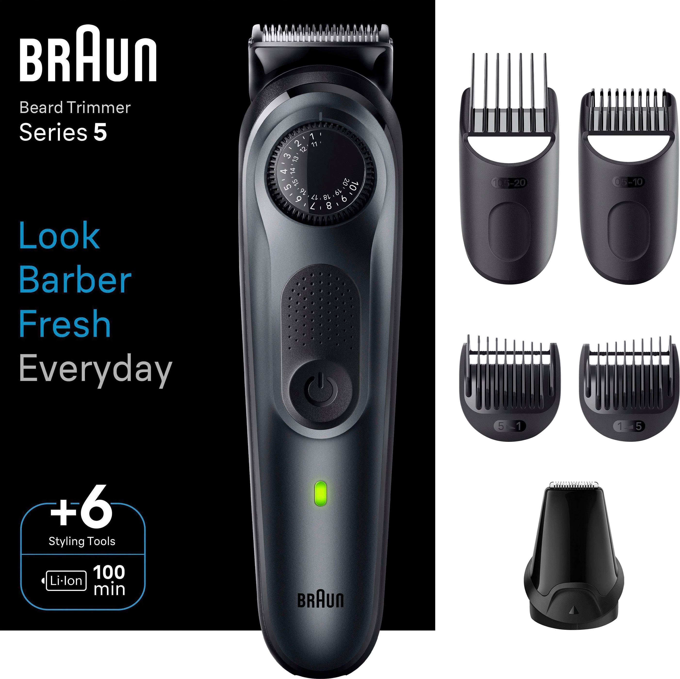 Braun Haarschneider Barttrimmer BT5450, 40 Einstellungen, Wasserdicht
