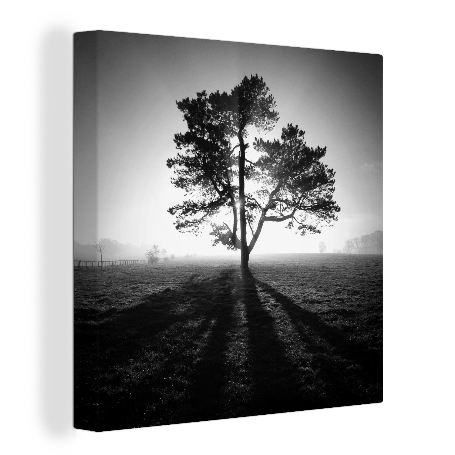 im Wakefield St), Wohnzimmer (1 Leinwandbild - Leinwand OneMillionCanvasses® weiß, europäischen schwarz Park Bretton Bilder Schlafzimmer für und Country