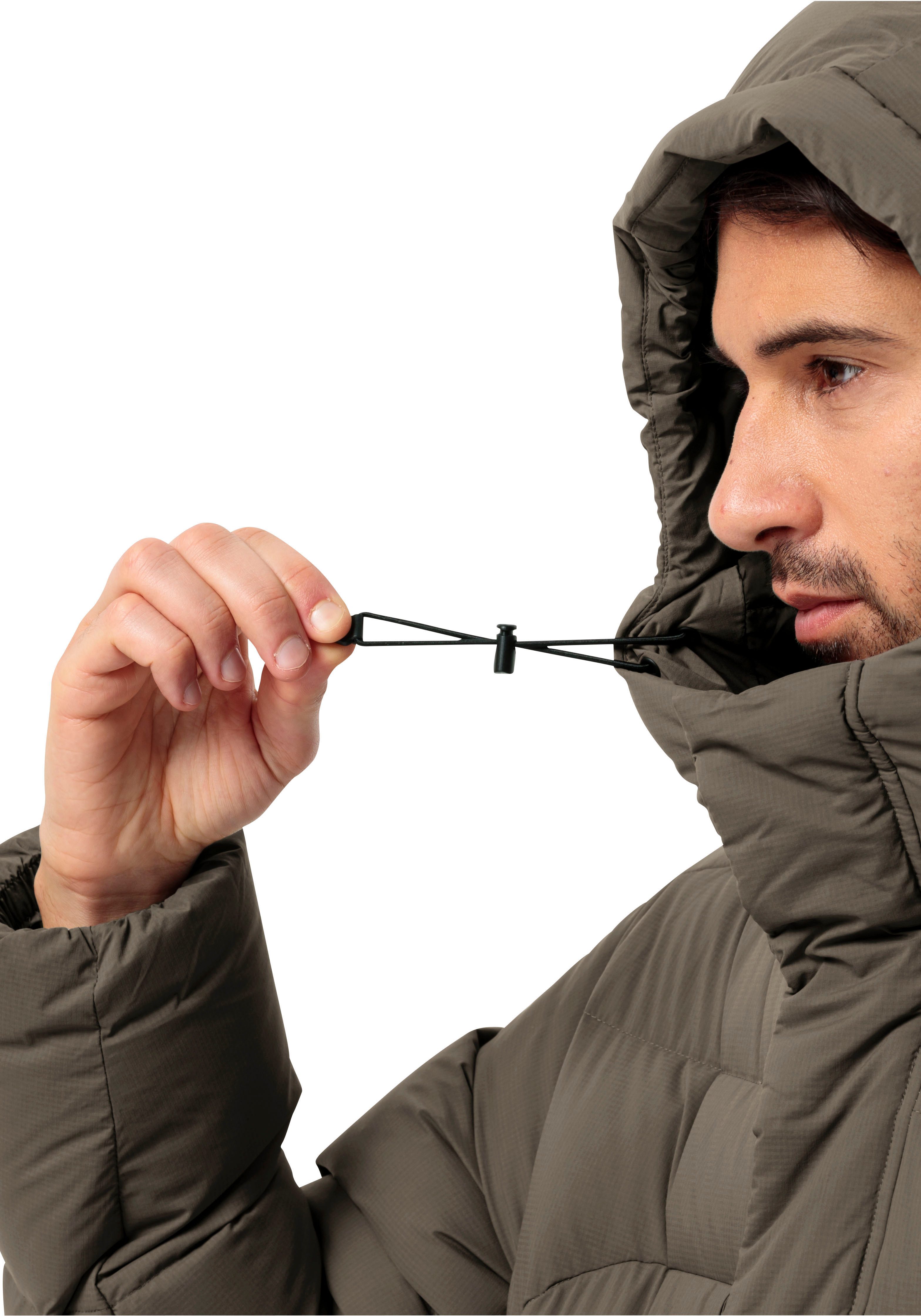 Jack Wolfskin Daunenjacke ROEMERTOR JKT M mit fünf Taschen, atmungsaktives Außenmaterial, winddichtes TEXASHIELD