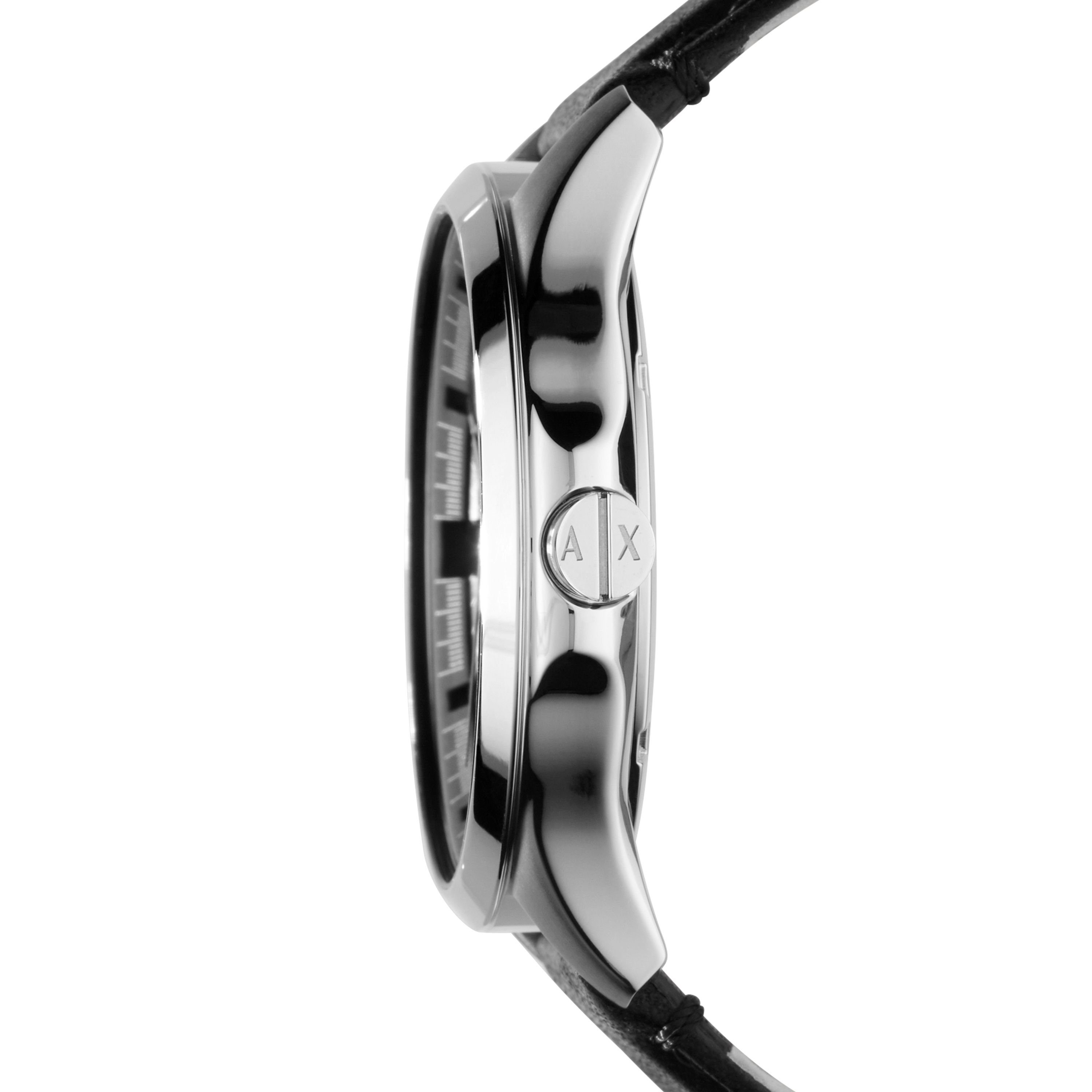 ARMANI EXCHANGE Quarzuhr The Black Classic Edelstahl