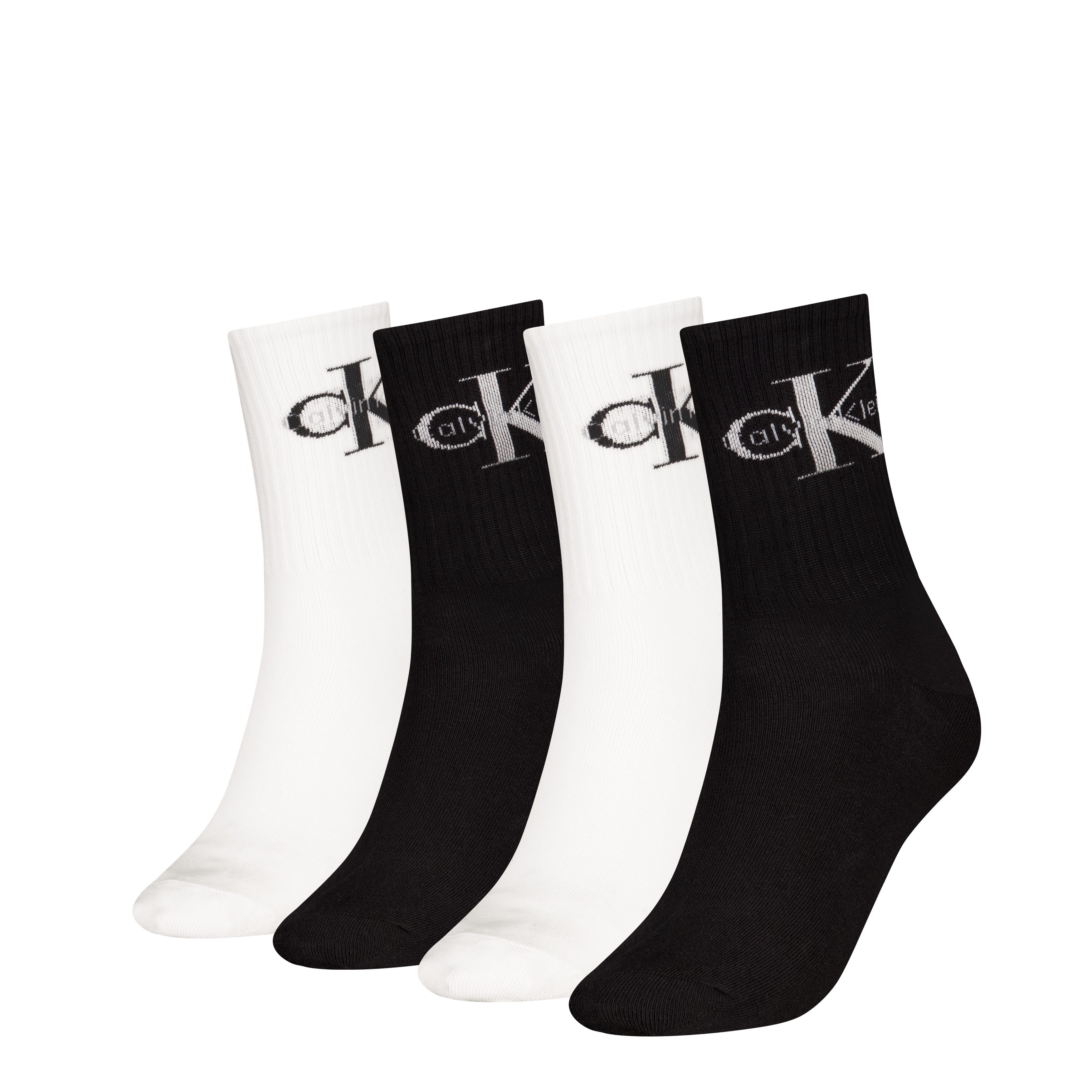 Calvin Klein Jeans Носки CKJ WOMEN SOCK 4P GIFTBOX MONOLOGO (4er Pack)