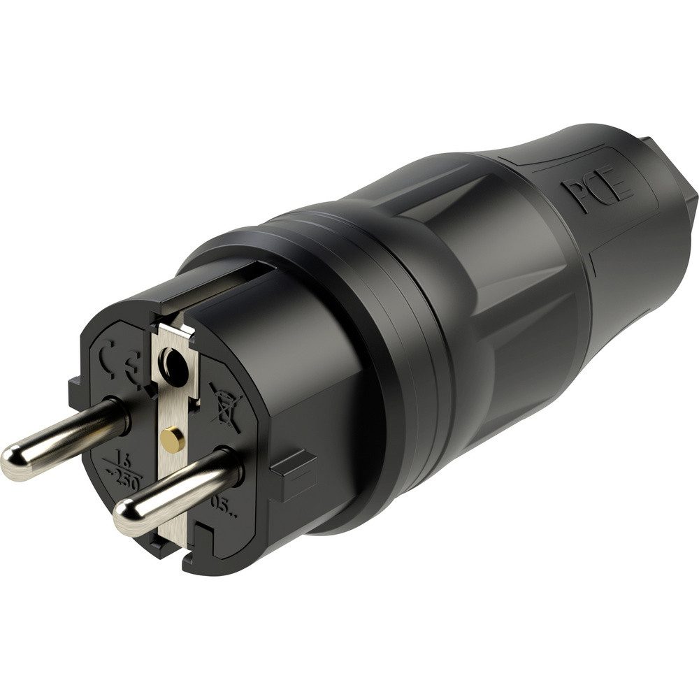 PC Electric PC Electric 05721-ss Schutzkontaktstecker Kunststoff 250 V Schwarz IP Steckernetzteil