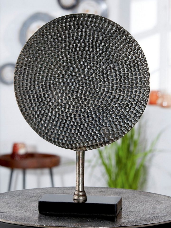 Casablanca by Gilde Wanddekoobjekt Skulptur Round (1 St), Im modernen Stil