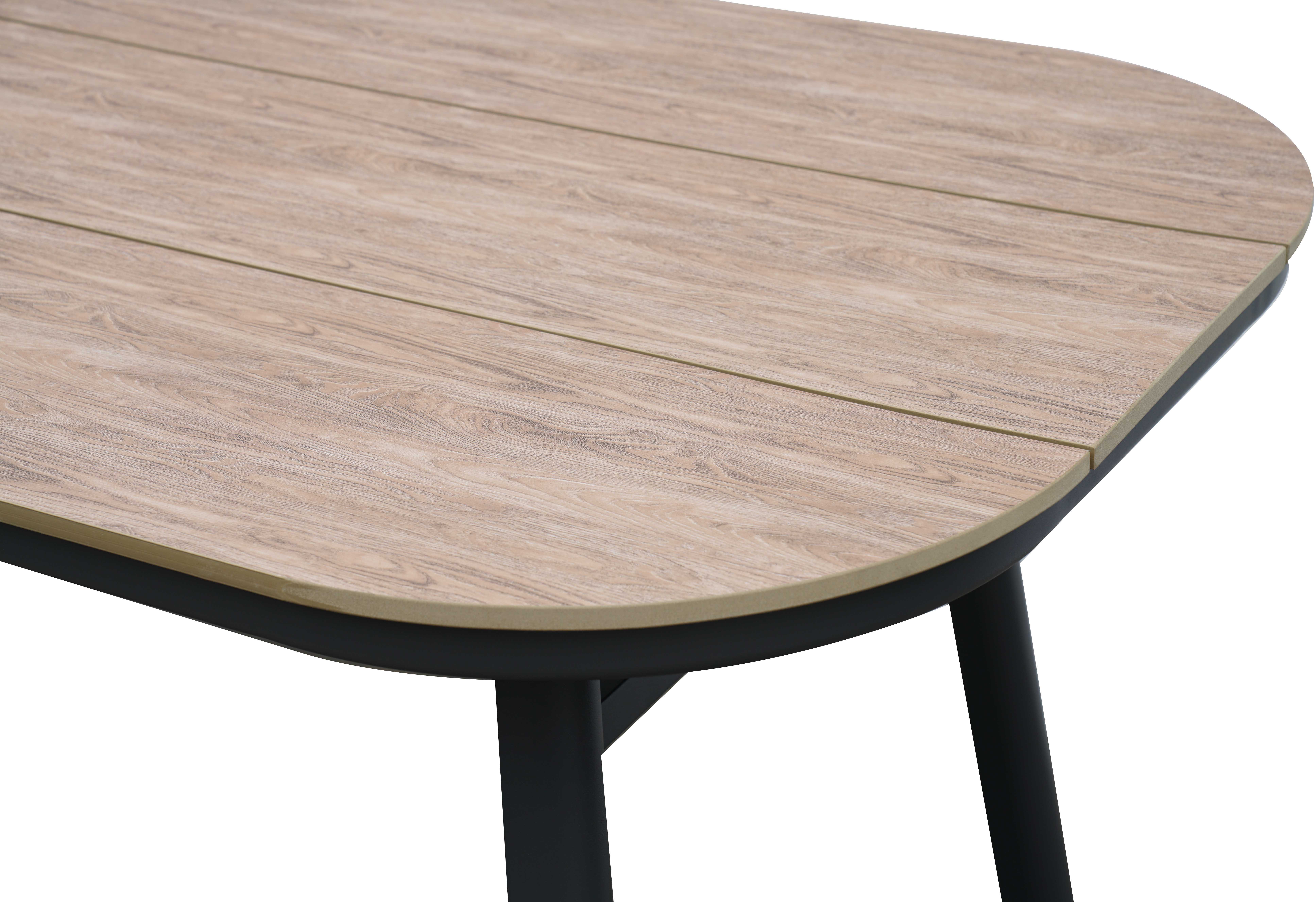 Destiny Esstisch SAN MARINO Tisch, halboval 180x90x74cm, holzfarben
