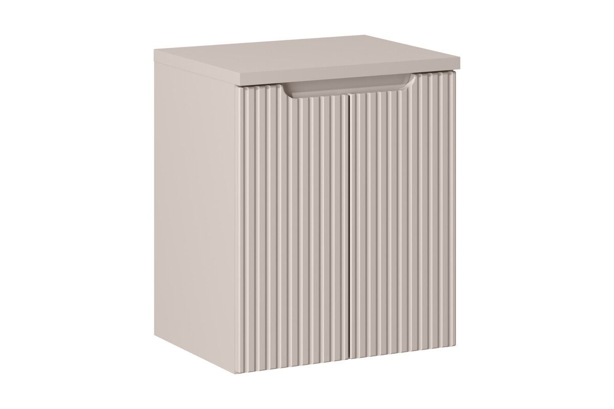 ROYAL24_MARKT Waschbeckenunterschrank - Nova Cashmere N BM206 - Mit Kaschmir-Arbeitsfläche 80, 60, 50 cm (Waschbeckenunterschrank, 2-St., Premium - Nova Cashmere N) Premium – Zeitlos – Edel.