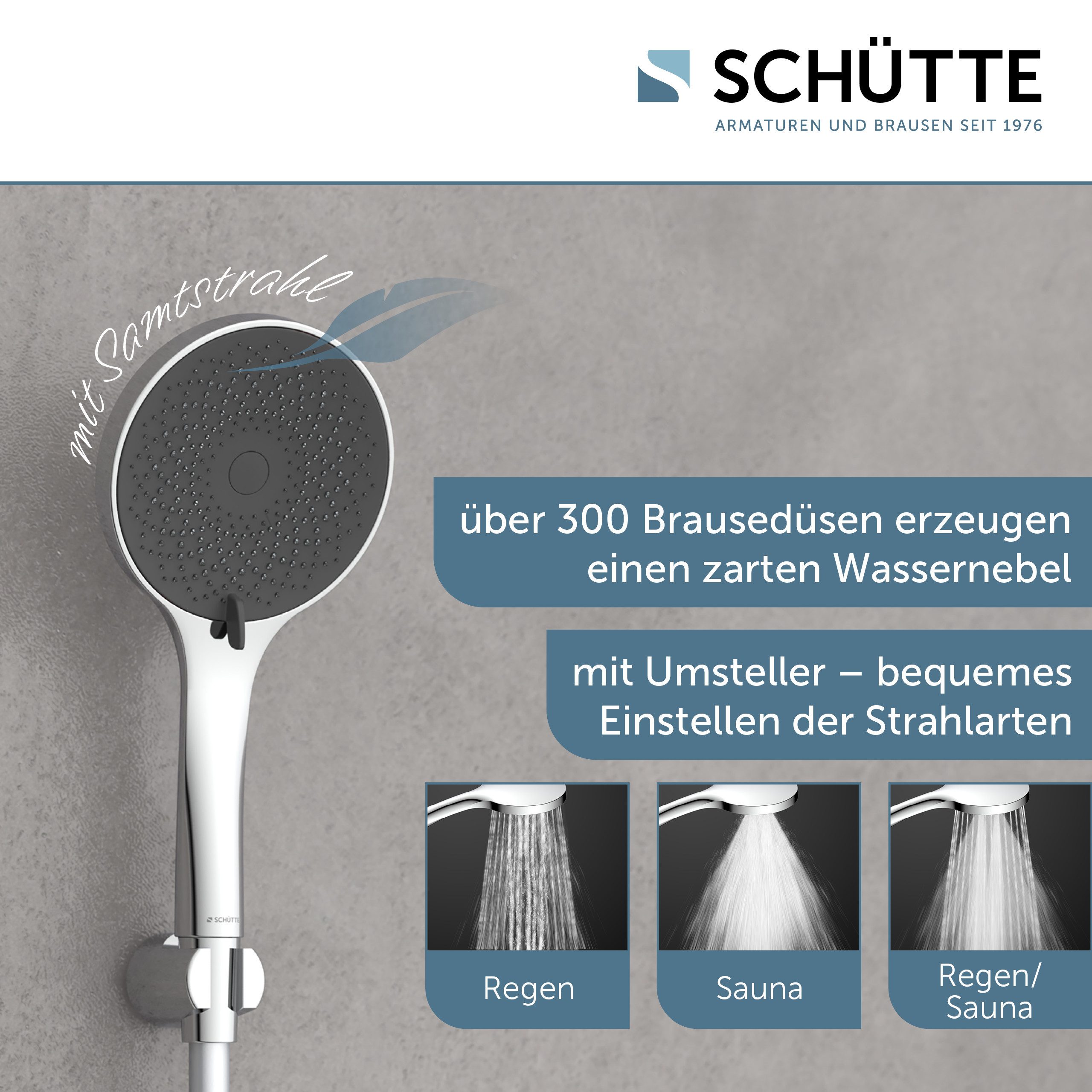 Schütte Handbrause CAPRI, Duschbrause, 3-fach verstellbar, günstig online kaufen