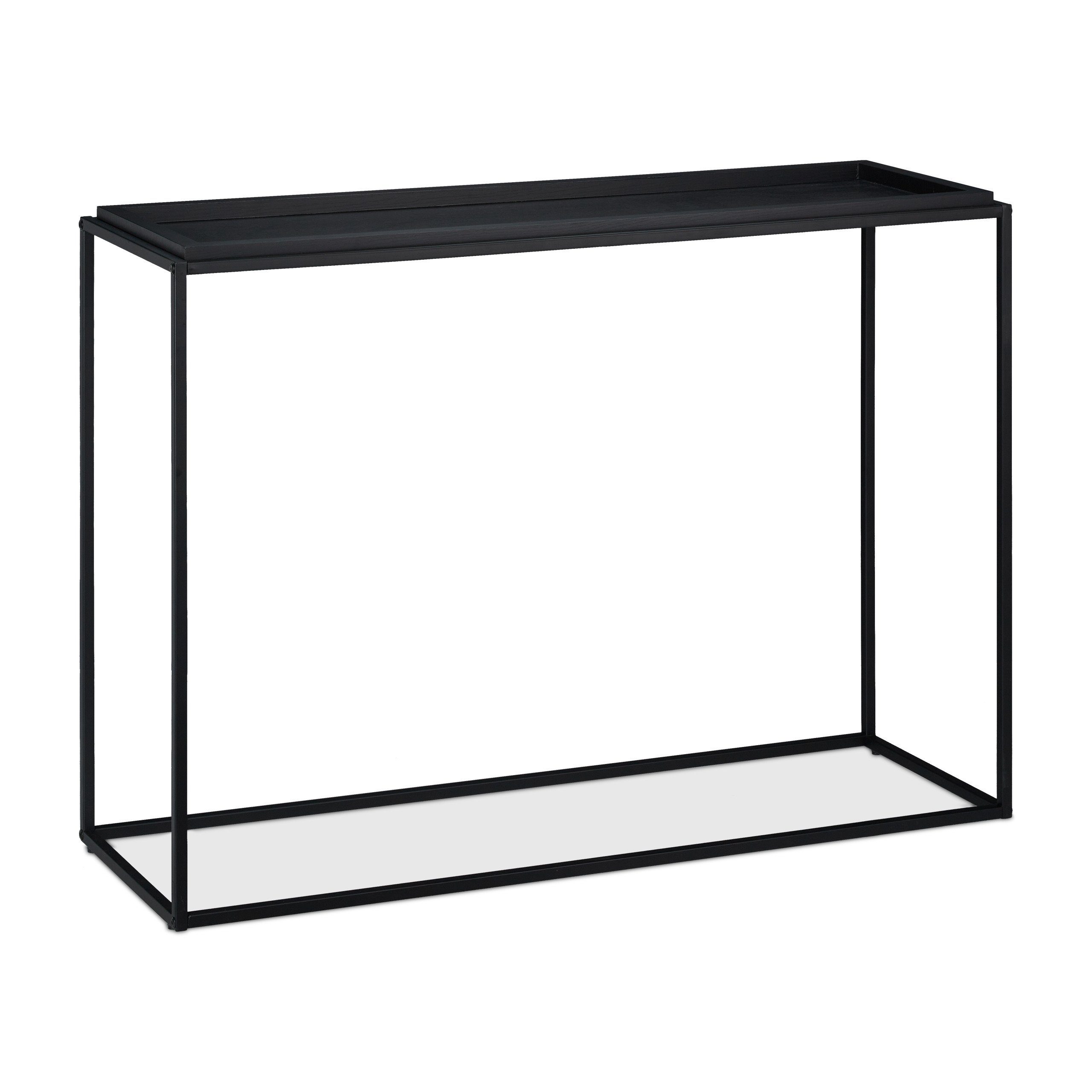 relaxdays Konsolentisch »Schwarzer Konsolentisch« | OTTO