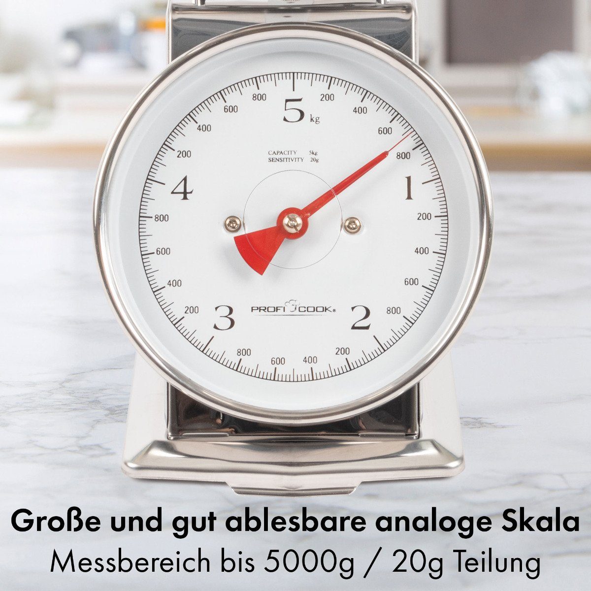 JOPHEK 15kg/1g Küchenwaage Edelstahl – Wireless Digitalwaage Mit Tara & LCD-Display