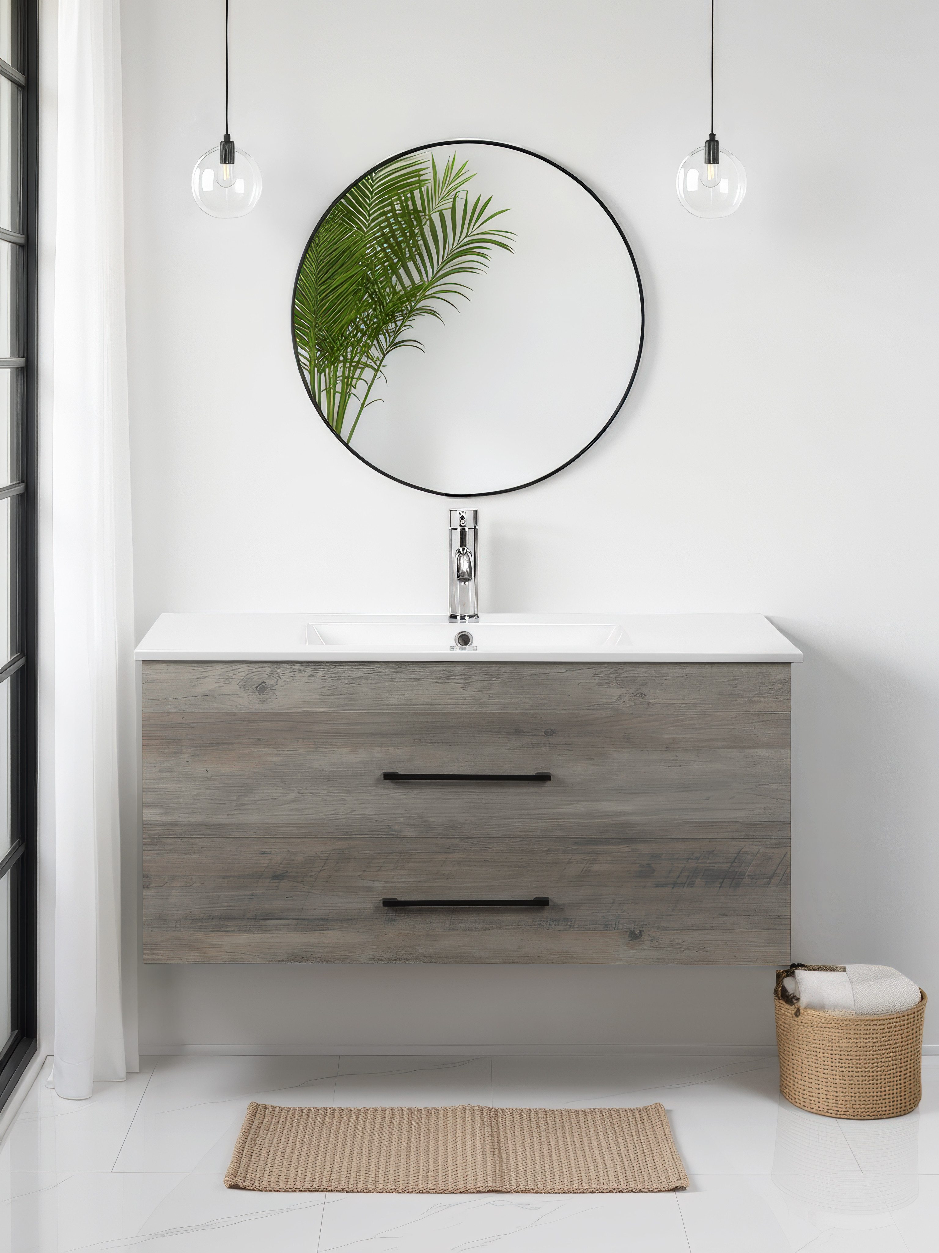 welltime Waschtisch Florenz (Komplett-Set), Waschplatz mit 2 Auszügen und S günstig online kaufen