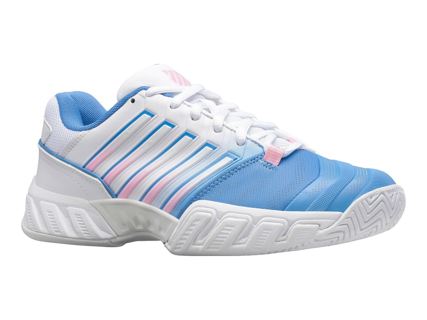 K-Swiss Performance BigShot Light 4 Allcourt weiss/hellblau Damen Tennisschuh