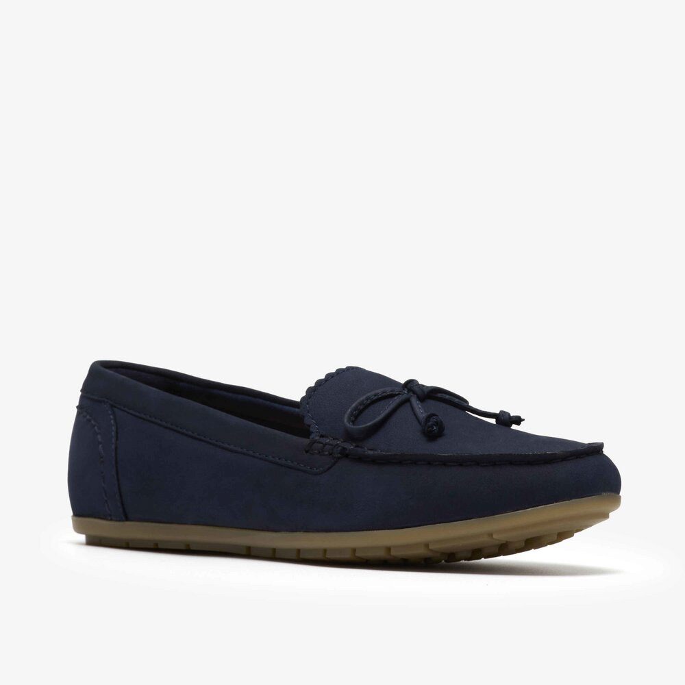 Clarks Clarks - Elliotte Sail Navy Nubuck - Blau Slipper
