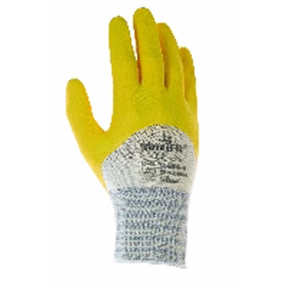 Nitril-Handschuhe 2 Strickbund Nitrilhandschuh Kat (gelb) Gr.10 ALLEGRA mit
