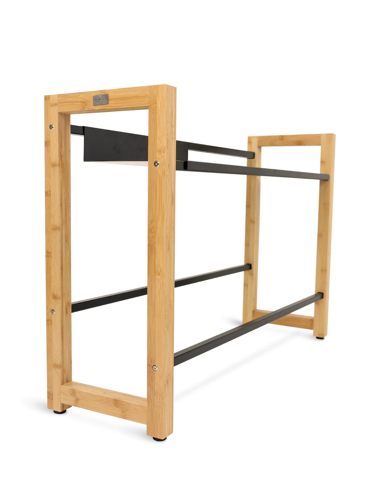 holz4home® Kastenständer Getränkekistenregal aus Bambus I Kistenregal Metal günstig online kaufen