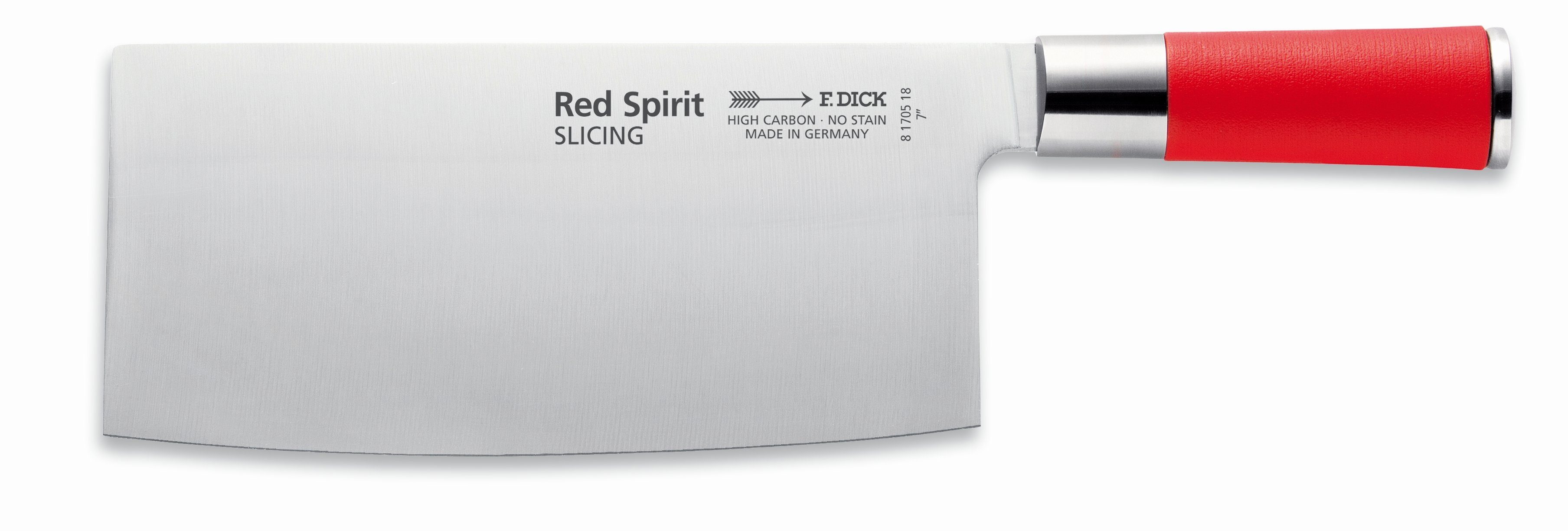 F. DICK Asiamesser Dick Chinesisches Kochmesser Red Spirit Messer Klinge 18 cm