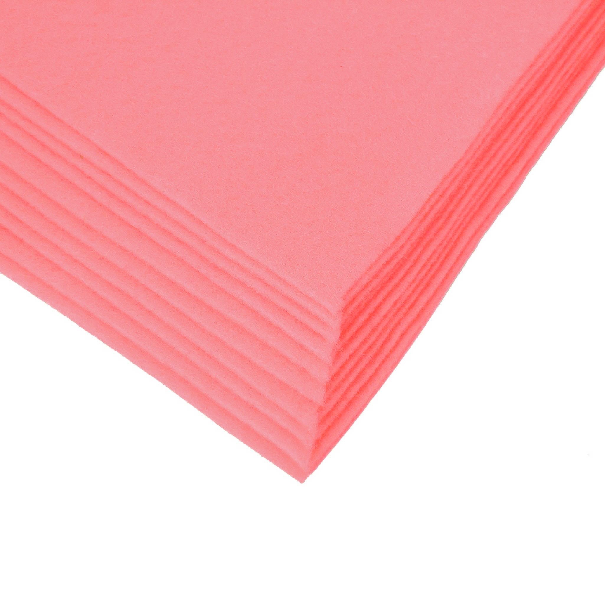 maDDma Bastelfilz Bastelfilz Bögen 10er-Pack Filz A4 Stärke 1,5-2mm Filzplatte, bonbonrosa