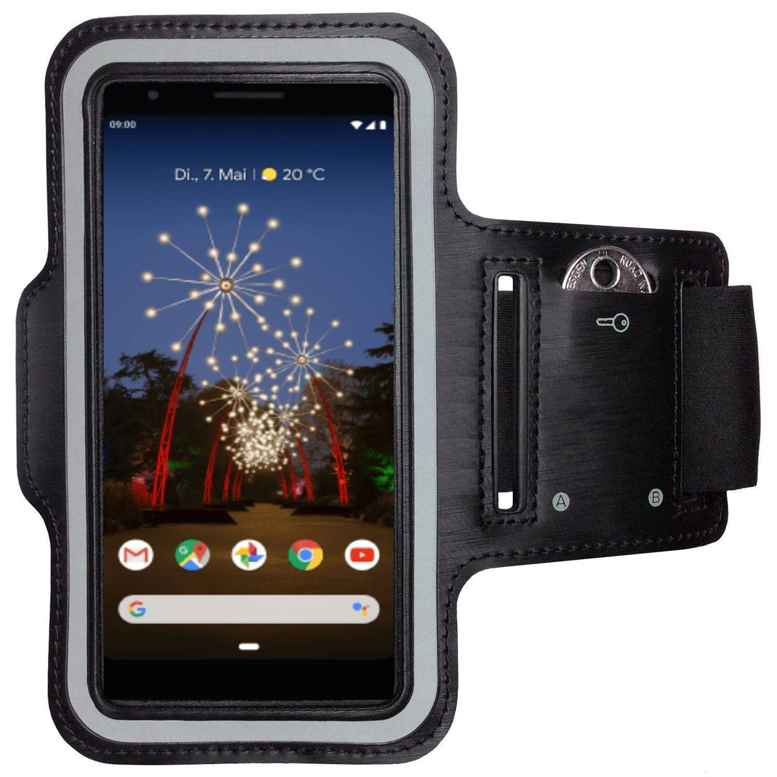 CoverKingz Handyhülle Google Pixel 3a Handy Armband Sportarmband Laufhülle Armtasche Hülle