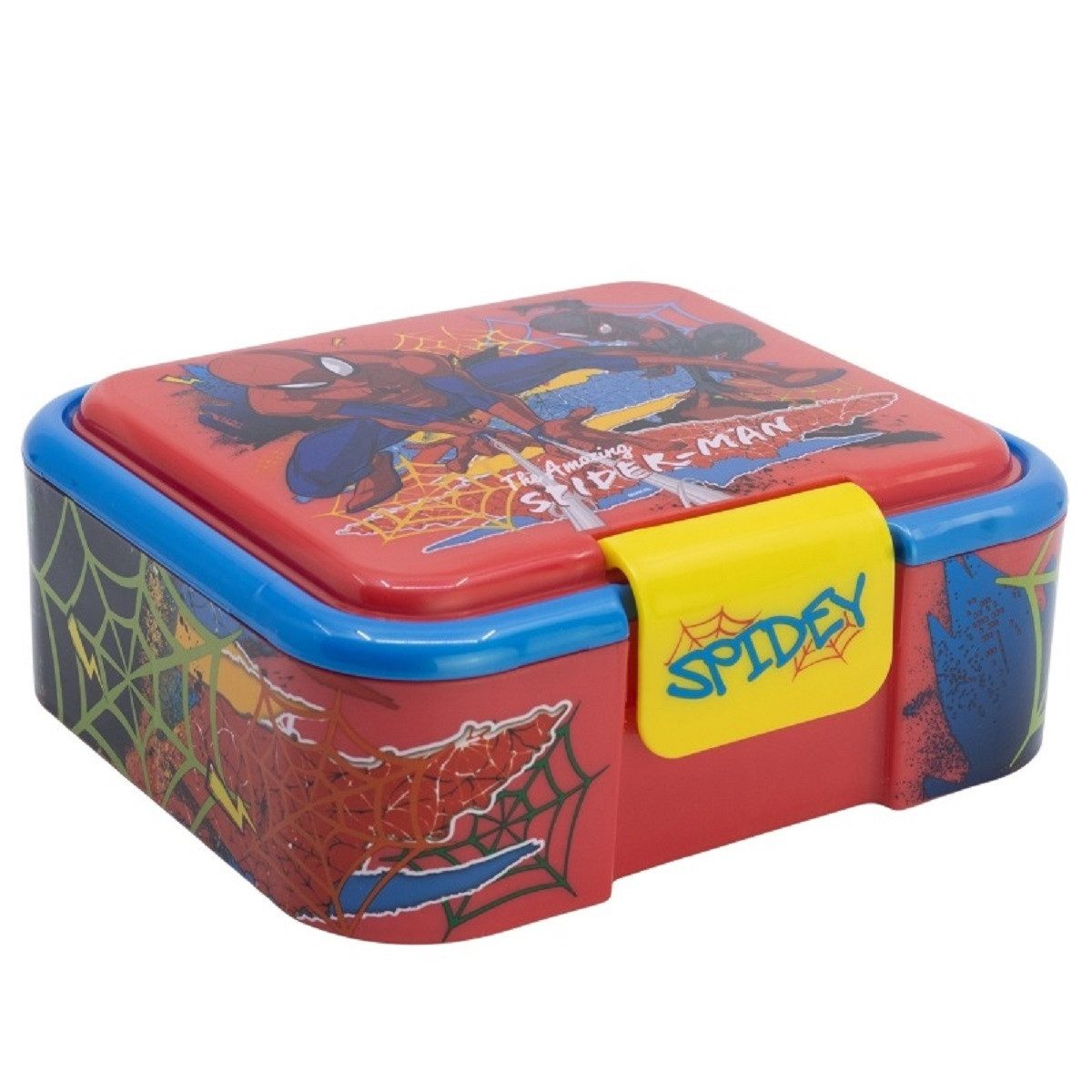 Stor Lunchbox Spiderman Kinder Brotdose – Lunchbox Pausenbox Schulbrotbox, (Einteilig), Brotzeitdose