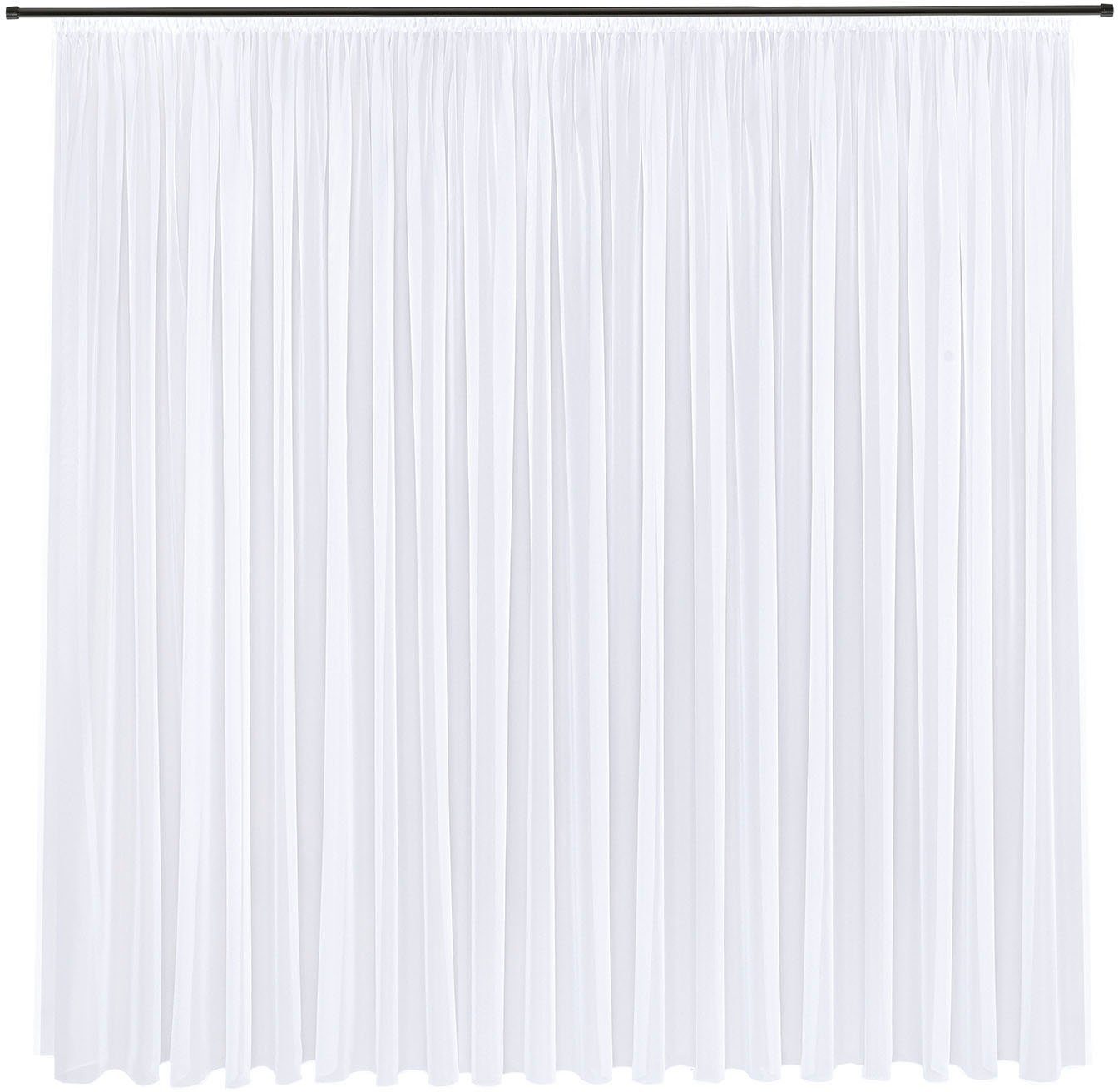 Gerster Gardine Laura (1 St), Smokband, transparent, Voile, Elegante Voile Grundware