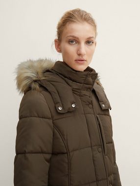 TOM TAILOR Kurzmantel Puffer-Mantel mit abnehmbarer Kapuze 