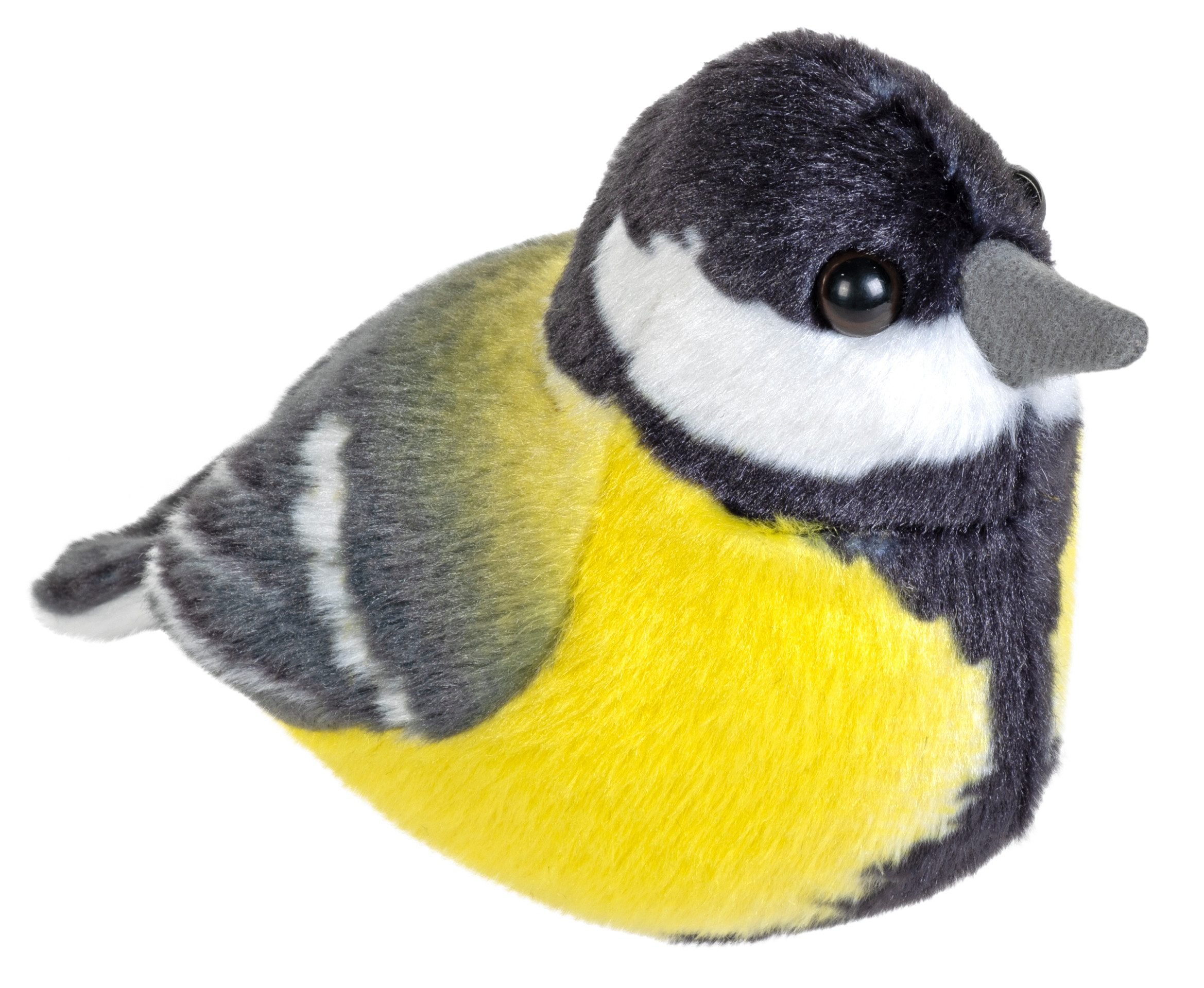 Teddys Rothenburg Kuscheltier Kohlmeise 17 cm Vogel mit Stimme Stofftier günstig online kaufen