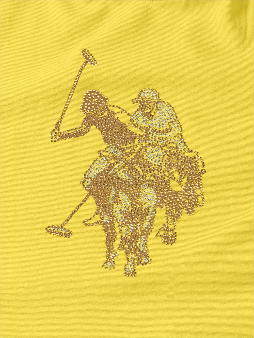 U.S. Polo Assn. Kurzarmshirt mit funkelnden Strass-Steinen