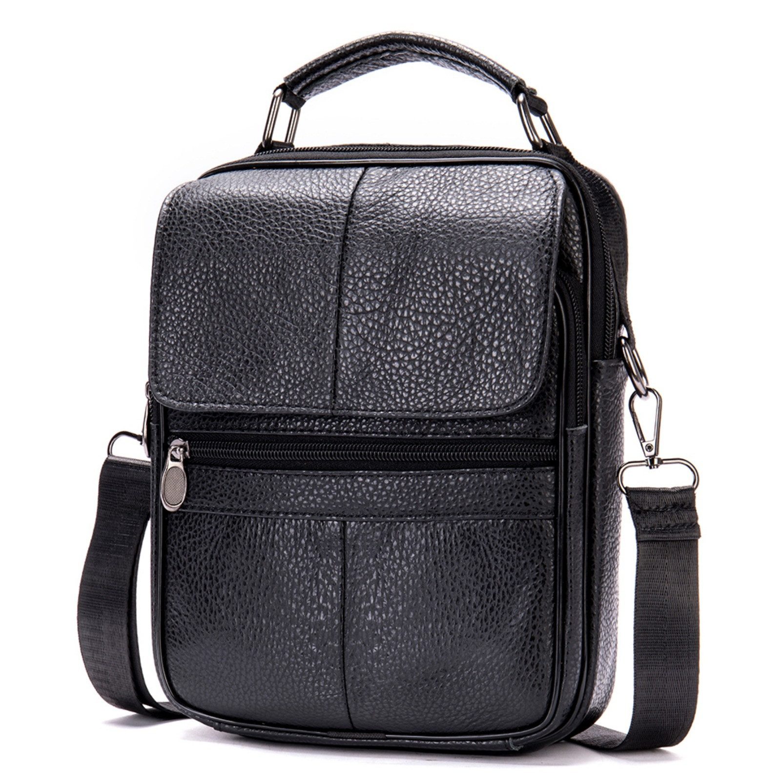 YUBRO-STUDIO Umhängetasche Herren Leder Retro Casual günstig online kaufen