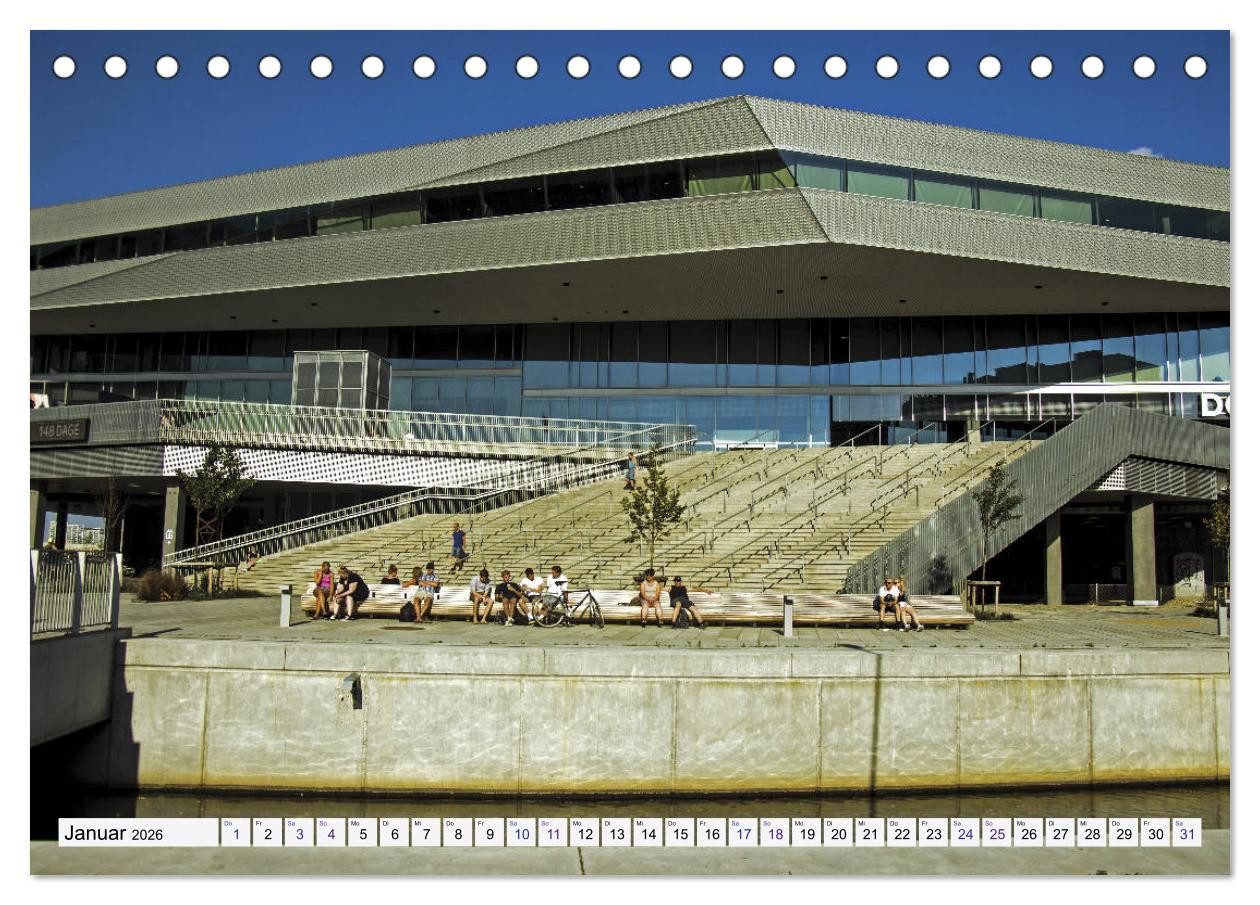 CALVENDO Wandkalender Aarhus: Stadt des Lächelns - Kulturhauptstadt Dänemarks (Tischkalender