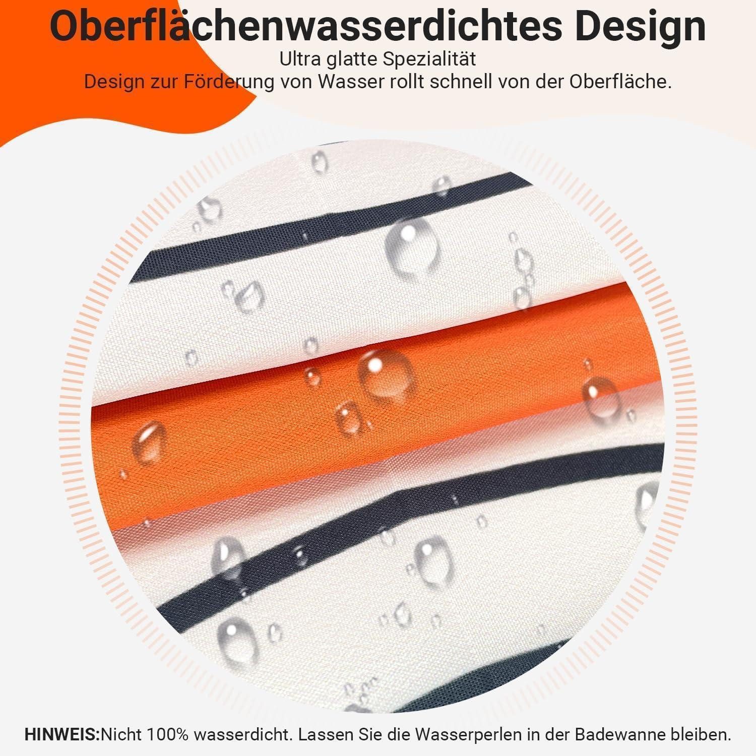 LuxusKollektion Duschvorhang Duschvorhang 180x160cm Geometrisch Geometrische Kurve 180 x 160 cm