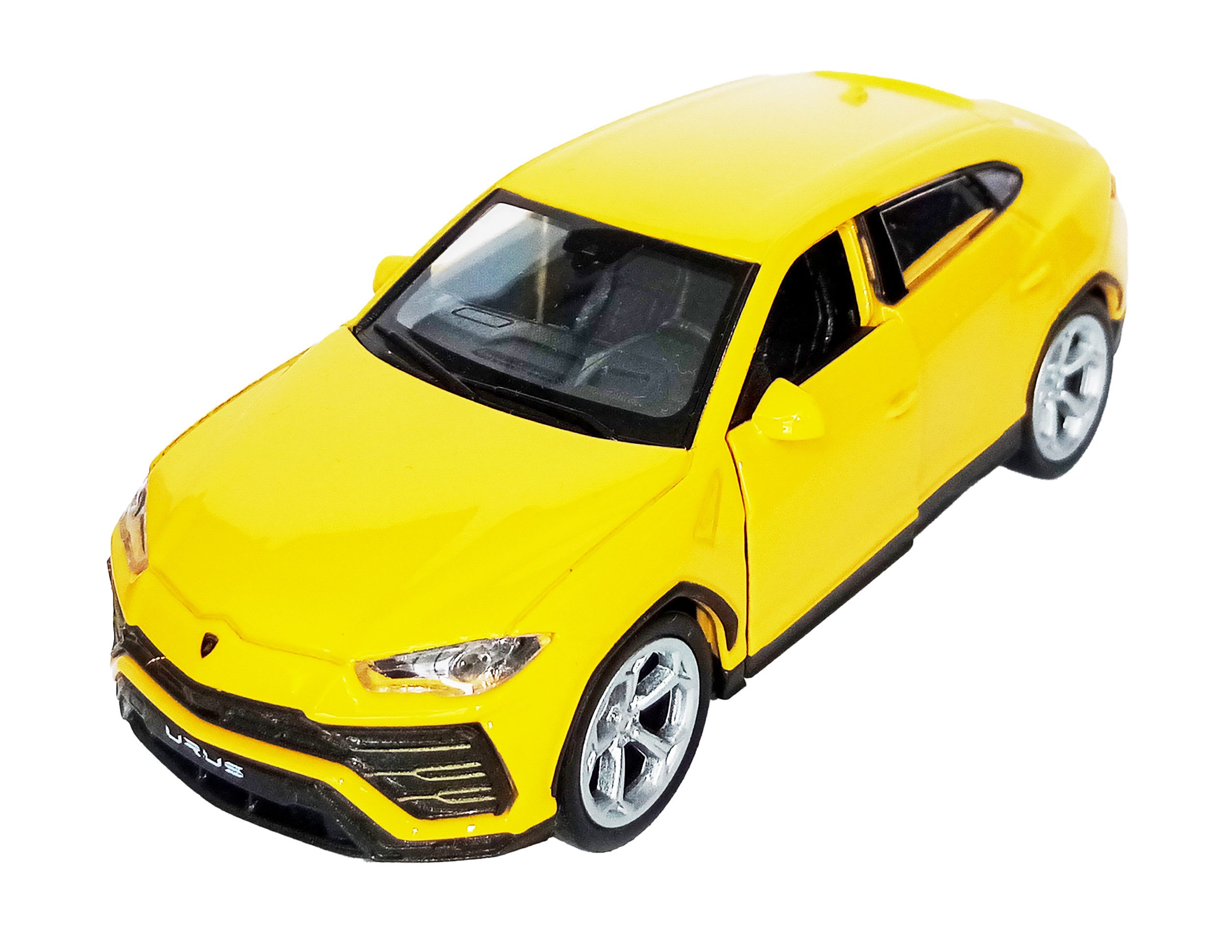 Welly Modellauto LAMBORGHINI Urus Modellauto Metall Modell Auto Spielzeugauto 92 (Gelb), Kinder Geschenk
