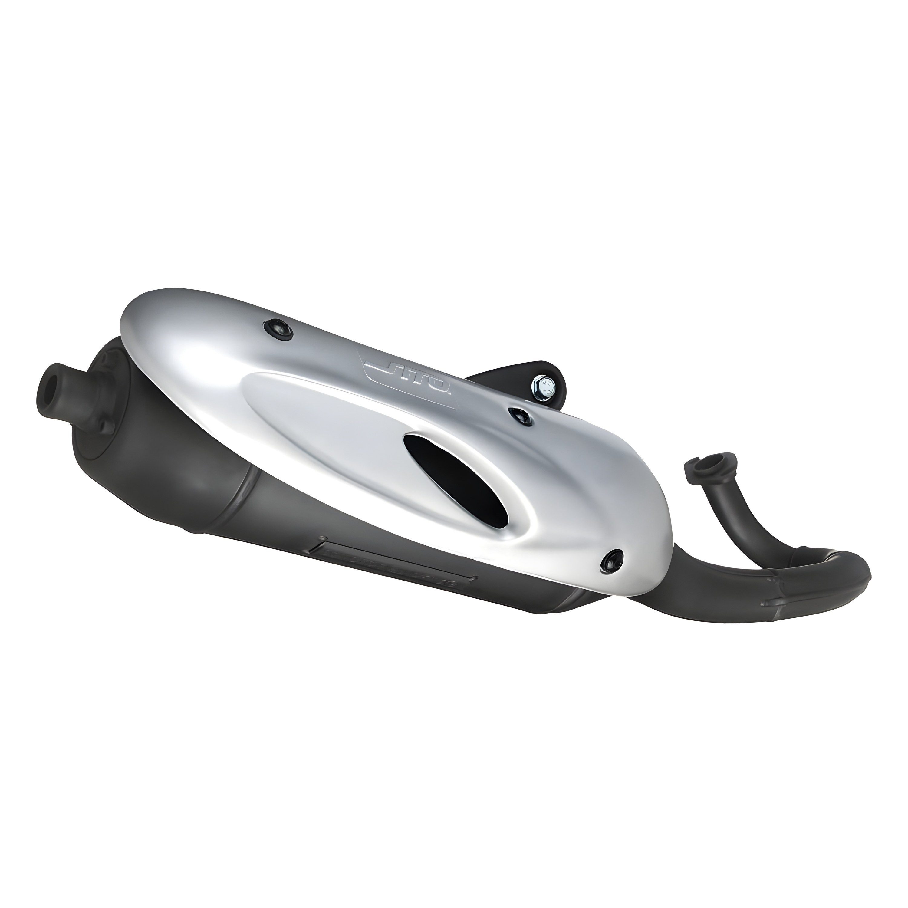 LeoVince Auspuff-Flexrohr Auspuffanlage SITO Stahl schwarz 3,8 kg mit ABE für Kymco Agility 50