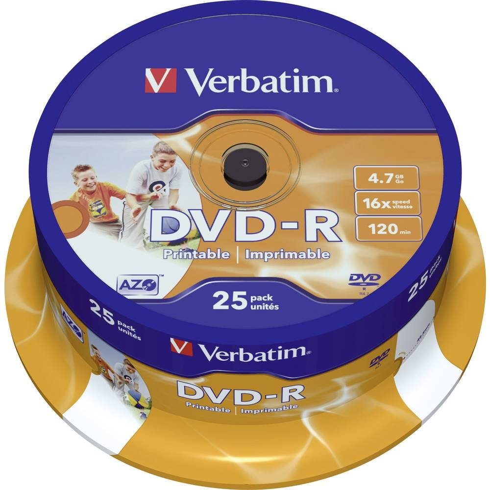 Verbatim DVD-Rohling DVD-R Rohling 43538, Bedruckbar